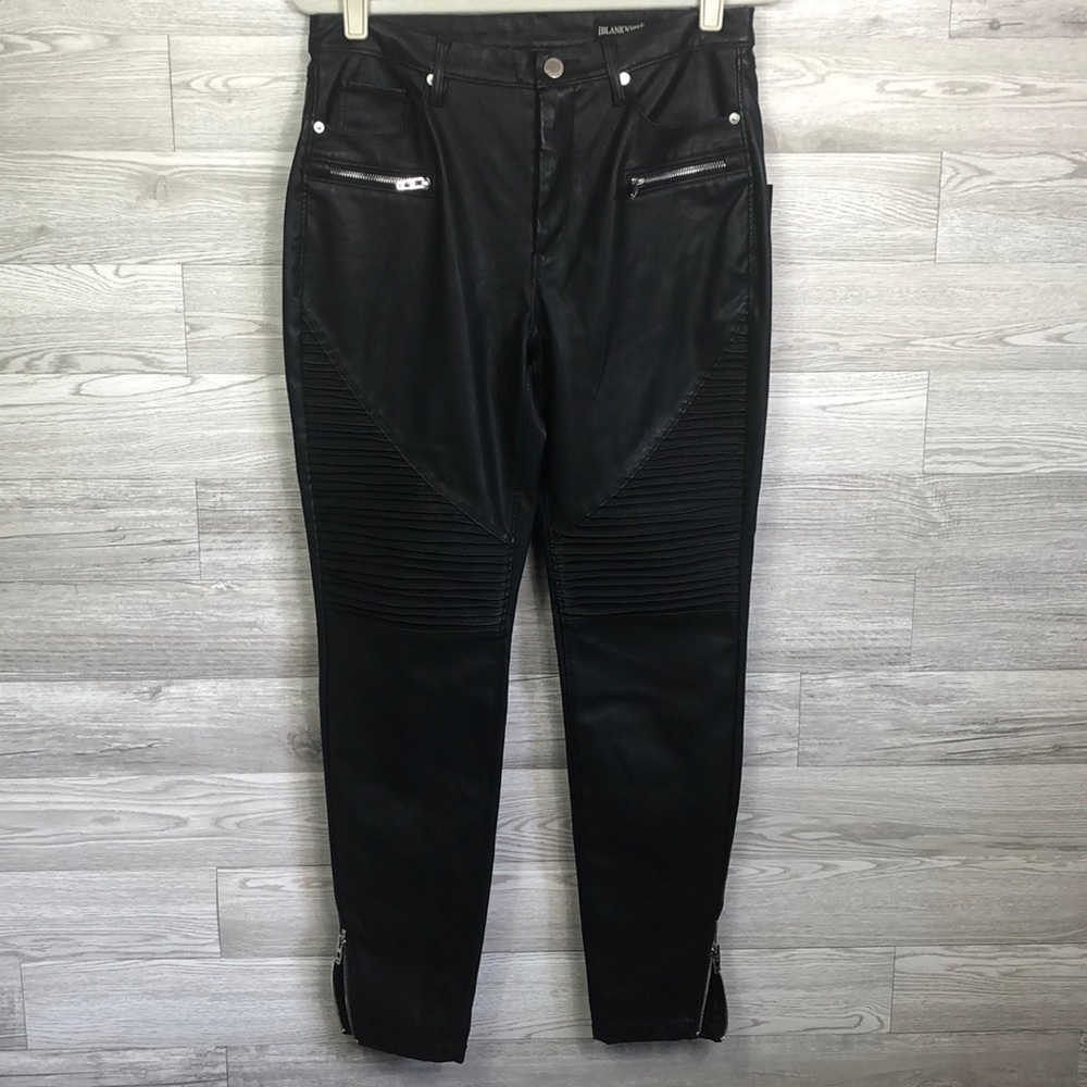 NWT Blank NYC Moto Pants High Waist Vegan Leather